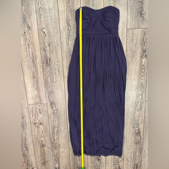 David’s Bridal Strapless Chiffon Dress – Plum, Size 6 (no waist band) - Picture 7 of 7